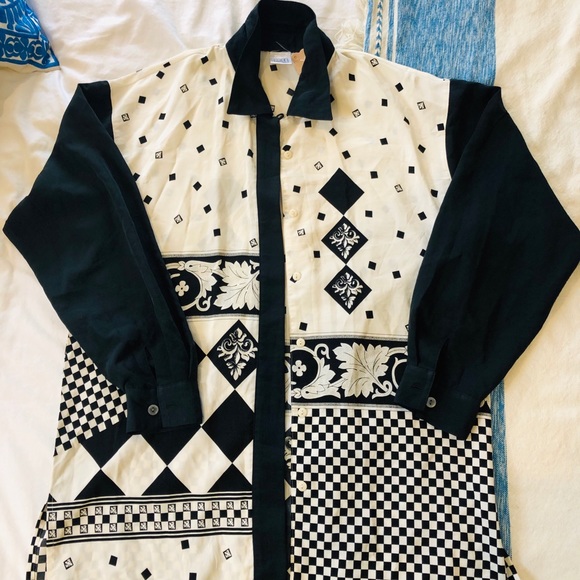 VINTAGE 100% Silk Blouse from Portobello Road Flea - Picture 3 of 5